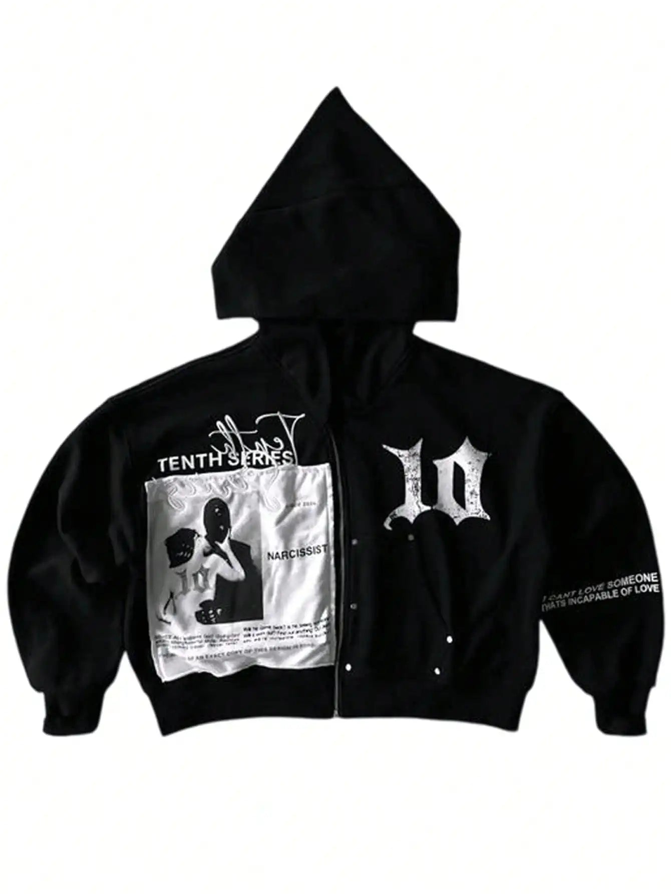 Zip Graphic Hoodie